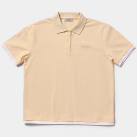 Resim Colin's Colins Regular Fit Yuvarlak Yaka Nakışlı Kadın Sari Kısa Kol Tişört Cl1079303 Q1.v2 Bty Sarı 