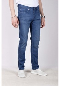 Resim Erkek Kot Pantolon Regular Fit Mavi Düz Paça 5 Cepli Jean Ncs Jeans 576 6138-mavi Mavi 