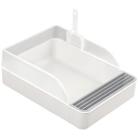 Resim Suntek Kedi Kumu Kutusu Pet Lazımlık Tuvalet Büyük Sürgü 