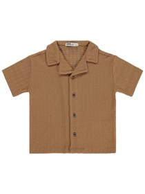 Resim Civil Boys Kare Dokulu Tatil Yaka 2-5 Yaş Gömlek - Kahve - Kahve / 2-3 Yaş 
