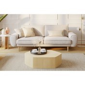 Resim Normod Klem Üçlü Koltuk Ahşap Ayak - Kadife 