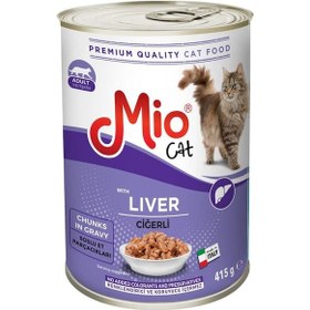 Resim Mio Ciğerli Konserve Yetişkin Kedi Maması 415 G 