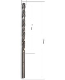 Resim Mte 6 Mm Uzun Metal Matkap Ucu Hss Dın 340 