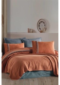 Resim Clasy Butik Çift Kişilik Pike Takımı Bohemline Kremit 