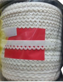 Resim Çamaşır Lastiği Dantelli 1 Cm 1 Metre Beyaz 2. Model 