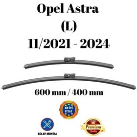 Resim Opel Astra L 2021 2022 2023 2024 Uyumlu Ön Cam Silecek Süpürgesi Takımı 600/400mm Silbak Sb2416c2 