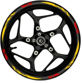 Resim Ogec Worx RKS kırmızı yazılı turuncu reflektif pençe şeritli 