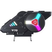 Resim Teltree Motosiklet Kask Bluetooth Kulaklığı Ipx6 Su Geçirmez - Gürültü Engelleme, Ses Asistanı, 25 Saat Çalışma Süresi, Yumuşak Mikrofon Siyah 