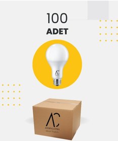 Resim 12w Bulb Led Ampul 3200k Sarı Işık - 100 Adet 