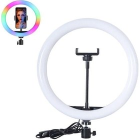 Resim MJ20 RGB 20 CM Ring Light LED Video Işığı (Ayak Dahil) 