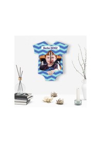 Resim Kişiye Özel Dekoratif Çocuk Duvar Saati - E-77 Çok Renkli 