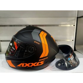 Resim Axxis Kask Draken S B4 Slıde Mat Flour Uyumlu Orange/black 