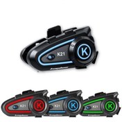 Resim SUPORTE K21 Motosiklet Kask Interkom RGB ışıklı uzun pil ömrü 