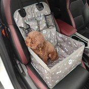 Resim PetSafe & Seyahat Temel Ürünleri | Dayanıklı Polyester Araba Ön Koltuk Köpek Sepeti - Çizilmeye Dayanıklı Seyahat Köpek Matı, Yan Cebi ve Güvenli Taşıma için Koltuk Kemeri Kılıfı, Köpek Araba Sepeti 