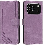 Resim İphone Uyumlu 17 Pro İçin Kartlık Girişli Cüzdan Pu Deri Standlı Flip Kılıf 