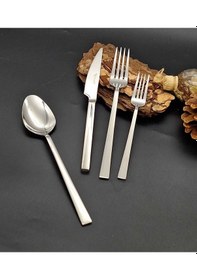 Resim Stayle Çelik 24 Prç Çatal Kaşık Bıçak Seti Gold 
