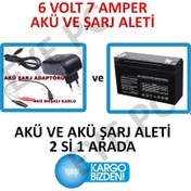 Resim 6 Volt 7 Amper Akü Ve Şarj Adaprörü Pilsan Oyuncaklara Uyumludur 