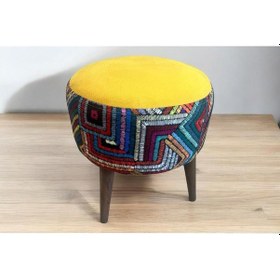 Resim Azra Mobilya Çok Amaçlı Dekoratif Teddy Puf Karsarı 