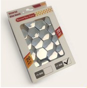 Resim 17mm Parlak Gümüş Düz Bijon Kapağı +aparat 20li Set 