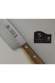 Resim Solingen Max Melcıhor Nakiri Şef Bıçağı Zeytin Ağaç Saplı 17 cm 