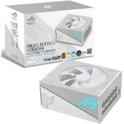 Resim Asus Rog Strix 1000G Aura 1000 W 80+ Gold Full Modüler 135 MM Fanlı Beyaz Güç Kaynağı 