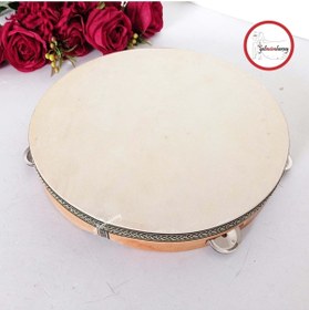 Resim Gelincimherşey Metal Zilli Ahşap Kasnak 32 Cm Çap Deri Tef 