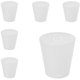 Resim Borox Silikon Tıpa No 8 - 32x43x30mm - 5 Adet 