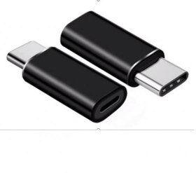 Resim USB Type-C Erkek - Apple Lightning Dişi Çevirici - Siyah 