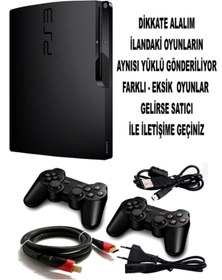Resim Sony Playstation 3 Slim 500 Gb + 2 Kol + Oyun( Yenilenmiş ) 