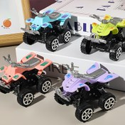 Resim 4 set çocuk geri tepme oyuncak arabaları, plaj yaylı motosiklet oyuncakları, mini motosiklet oyuncaklar, araba geri tepmeli motosiklet oyuncakları, eğlenceli ve ilginç çizgi film plaj motosiklet oyuncakları 