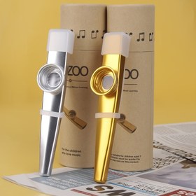 Resim Kazoo Metal Kazoo Gitar Ukulele Eşlik Renkli Başlangıç Basit Kolay Öğrenilebilir Enstrüman 