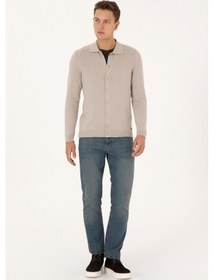 Resim U.s. Polo Assn. Erkek Taş Hırka Triko 50313690-vr049 Tas 