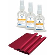 Resim Lionel Gözlük Temizleme Solüsyonu 3 Adet + 3 Adet Mikrofiber Bez 