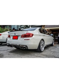 Resim Bmw F10 Vorstainer Difüzör Difizör Plastik Parlak Siyah 2010-2017 Arka-bodykit-ek-karlık 