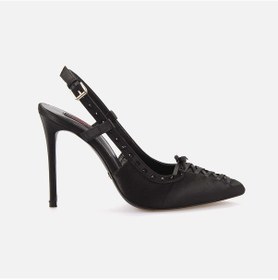 Resim Rouge Uzun Topuklu Kadın Gece & Abiye Ayakkabı 9033 Siyah 