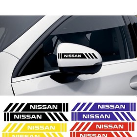 Resim Nissan Navara Yan Dikiz Aynası Şerit Sticker Araca Özel 