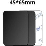 Resim GongtuShop 3 Adet Siyah 45X65 Stili Etiket Metal Plaka Disk Demir Levha Mıknatıs Cep Telefonu Tutucu Için Manyetik Araç Telefonu Standı Sahipleri Için (Yurt Dışından) 