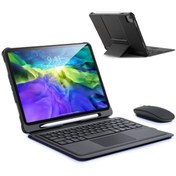 Resim Ally Mobile Dux Ducis Ipad Pro 11``(2021-2020-2018) Kablosuz Bluetooth Klavye Touchpad Kılıf Siyah 