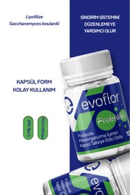 Resim EVOFLOR Probiyotik Mikroorganizma Içeren Kapsül Takviye Edici Gıda 10 Kapsül 