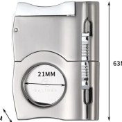 Resim Three Beans Yumruk Puro Kesici Bıçak Paslanmaz Çelik Metal Puro Giyotin Makas Lüks Puncher Puro Kesme Aracı Hediye Kutusu | Puro Aksesuarları - (Yurt Dışından) 