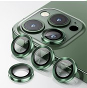 Resim ALLY İPhone 13 Pro -13 Pro Max 3D Metal Çerçeveli Kamera Lens Ko 