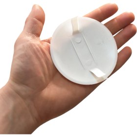 Resim Alet Çantam Beyaz Bombeli Buat Kapağı 9 cm Plastik Elektrik Duvar Deliği Boat Kapak -10 Adet 