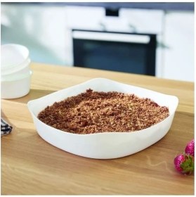 Resim Beyaz 29 cm Fırın Kabı, Pratik ve Şık Mutfak Gereciği 