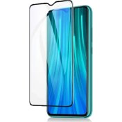 Resim Xiaomi Redmi Note 8 Pro Full Kapatan Renkli Cam Tam Koruma Siyah Gpack