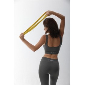 Resim Playsportswear Seamless Gri Toparlayıcı Sporcu Bra Gri 