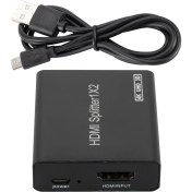 Resim 4 K Hdmı Splitter 1x2 Bilgisayarlar Için 3D UHD Hdmı Switcher Hdtv 2 Port Kutusu 