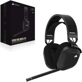 Resim CORSAIR HS80 RGB WIRELESS PREMIUM 7.1 SURROUND GAMING KULAKLIK 