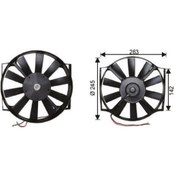 Resim Üniversal Aksiyel Fan Motoru Düz Pervane 24 Volt 10 Inc Üfleyici 