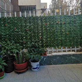 Resim 1 Rulo Yapay Sarmaşık Gizlilik Ekranı - Dış Mekan Bahçesi, Ev ve Oda Dekoru için Sahte Yeşillik Duvar Paneli | %99 UV Işıklarını Engelleyen, Estetik Alanlar, Noel ve İlkbahar Dekorasyonu, Veranda Gizlilik Ekranı İçin Mükemmel 