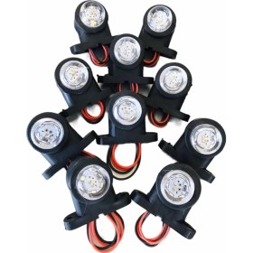 Resim Ahmet Otomotiv 10'lu Paket Mini Takoz Kırmızı Beyaz 12V-24V 